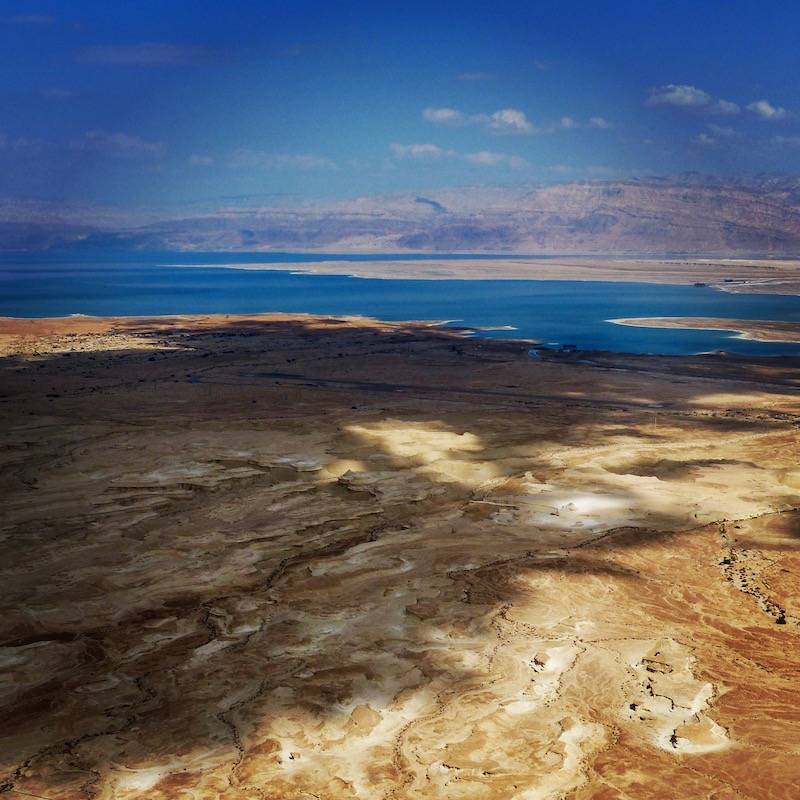Israel Christian tours - View of the Dead Sea from Masada