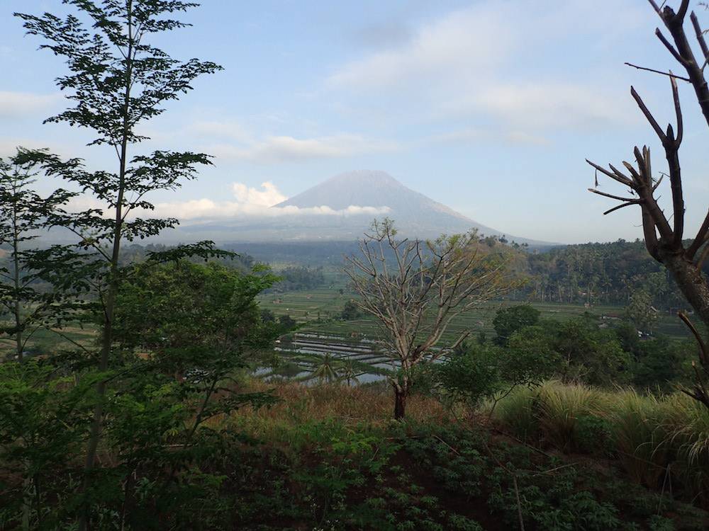 Bali active volcano