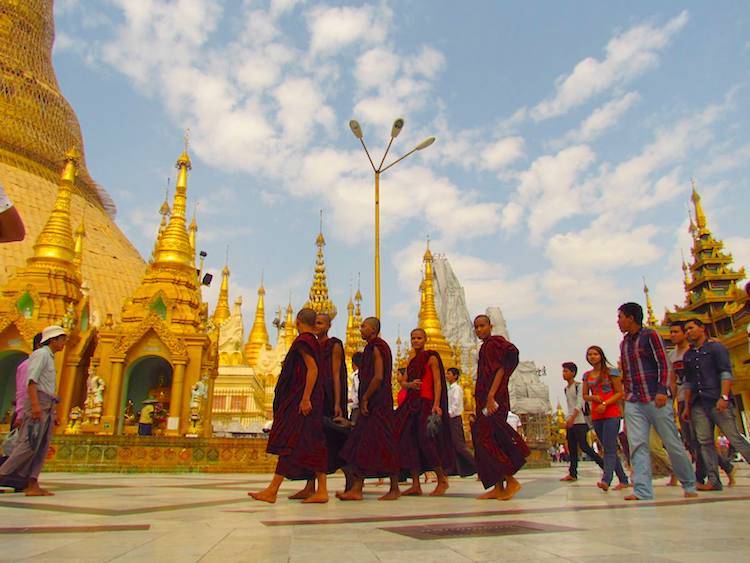 Myanmar Temples, Shwedagon Pagoda Burma