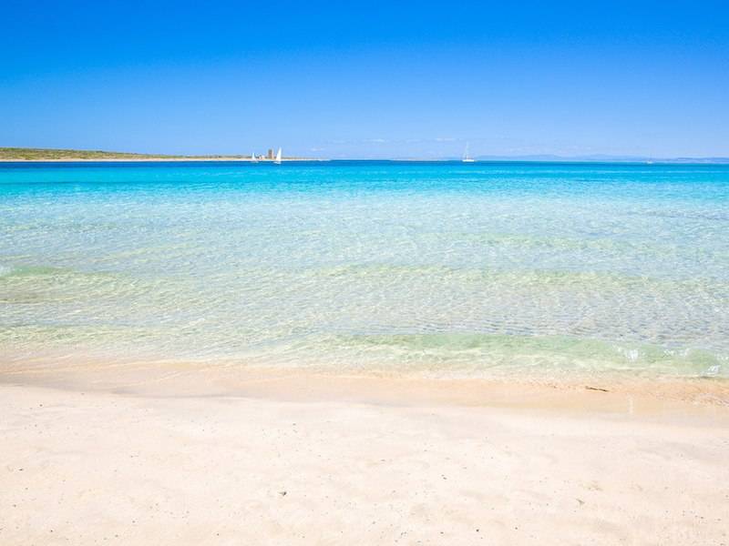 La Pelosa beach north Sardinia Italy