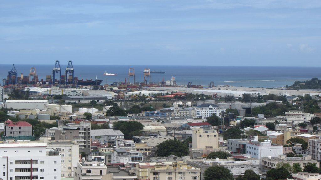 View of the Port Louis Harbour from the Citadel
