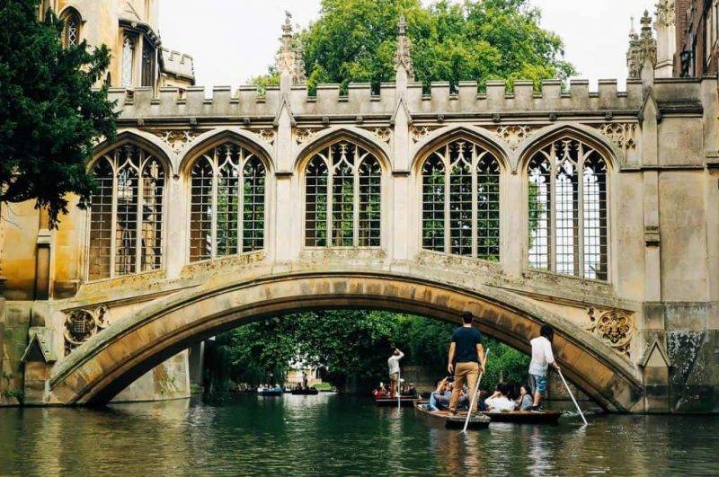 Cambridge bridge of sighs Most beautiful Cities in England