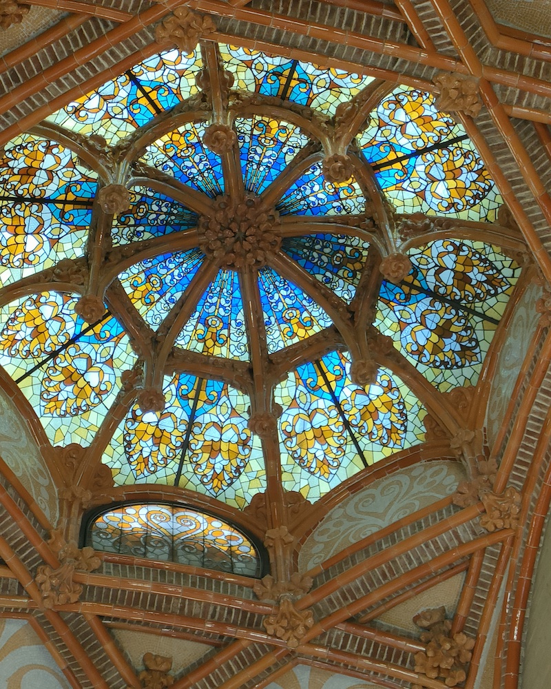 Art Nouveau ceiling Sant Pau