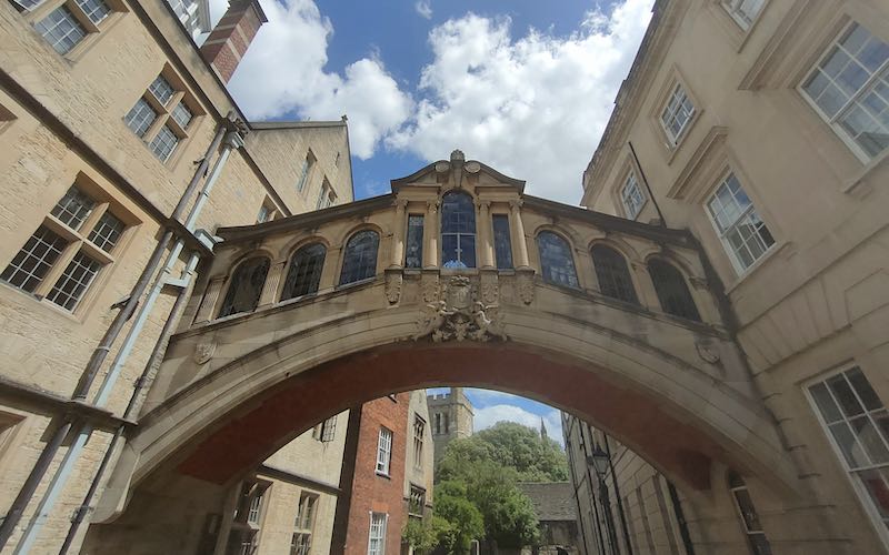 Bridge of sighs free things to do in Oxford