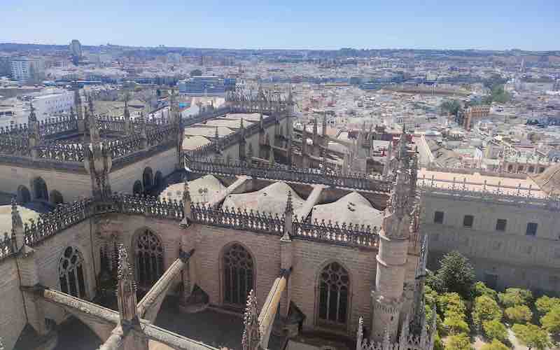 Seville Cathedral View from Giralda