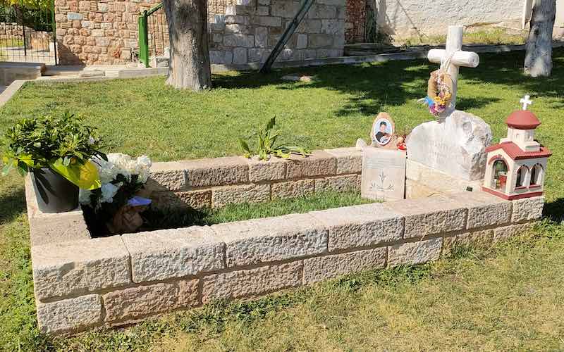 Grave in Ephraim Monastery Nea Makri