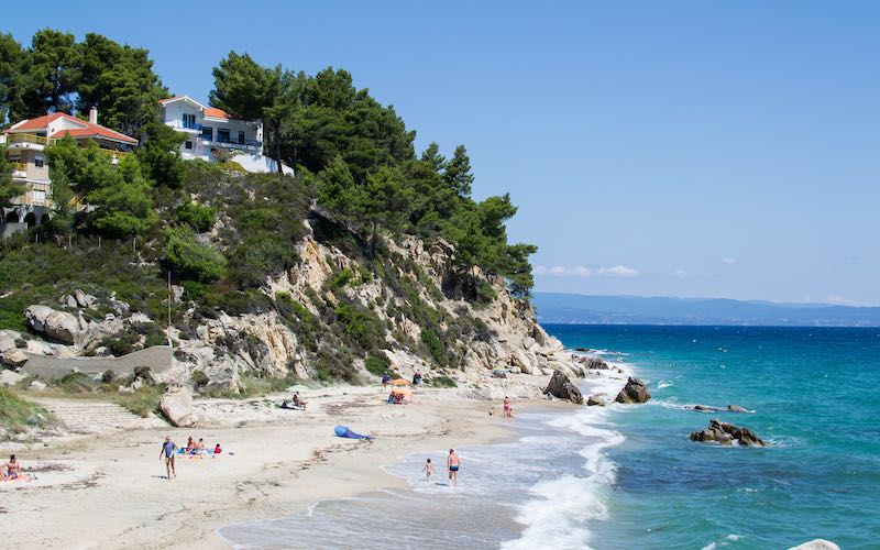 solo travel Greece beach halkidiki