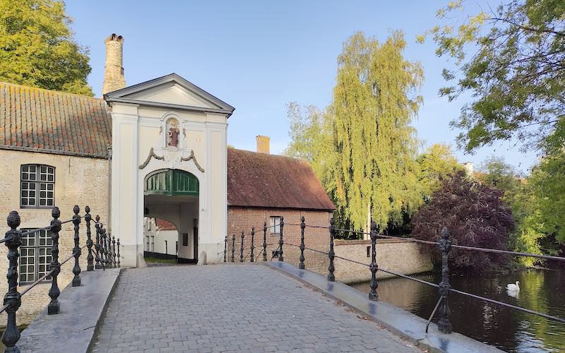 Entrance to Beguinage Monastery Bruges