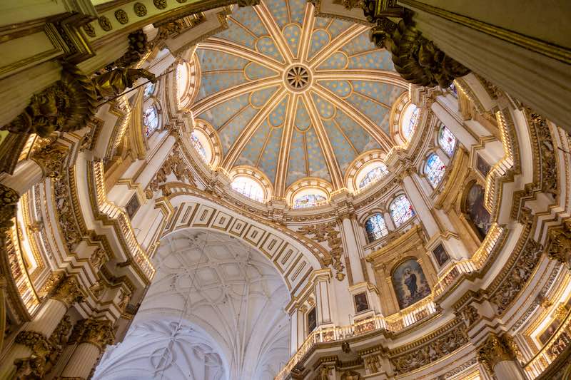 Inside Granada Cathedral Spain