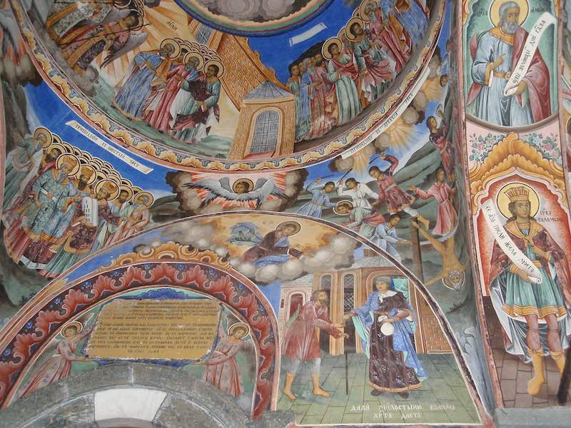 Rila Monastery Orthodox Christian murals