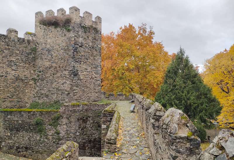 walking Citadel walls Braganca Portugal