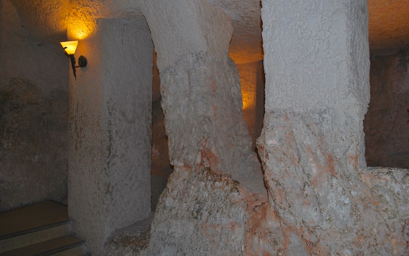 Cells underground where Jesus was imprisoned