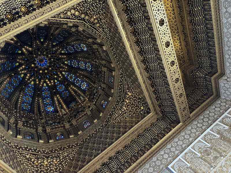 Ceiling Muhammed V Mausoleum Rabat Morocco