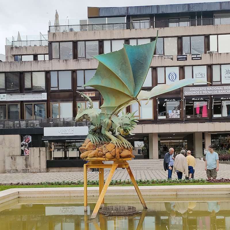 Dragon Sculpture Braga Portugal