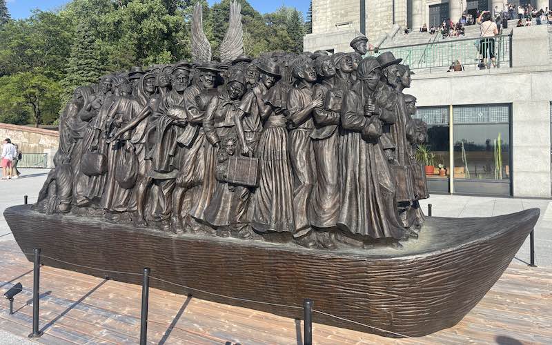Monument of Solidarity on lookout platform
