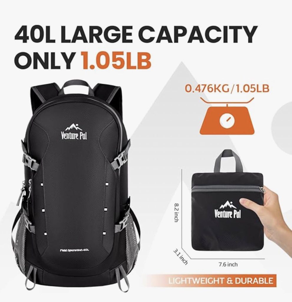Venture Pal waterproof backpack