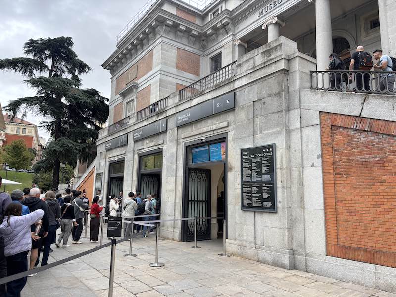 Prado Museum Madrid ticket office