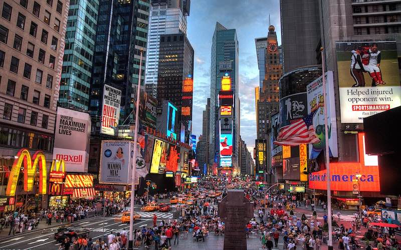 East Coast USA Itinerary New York times square