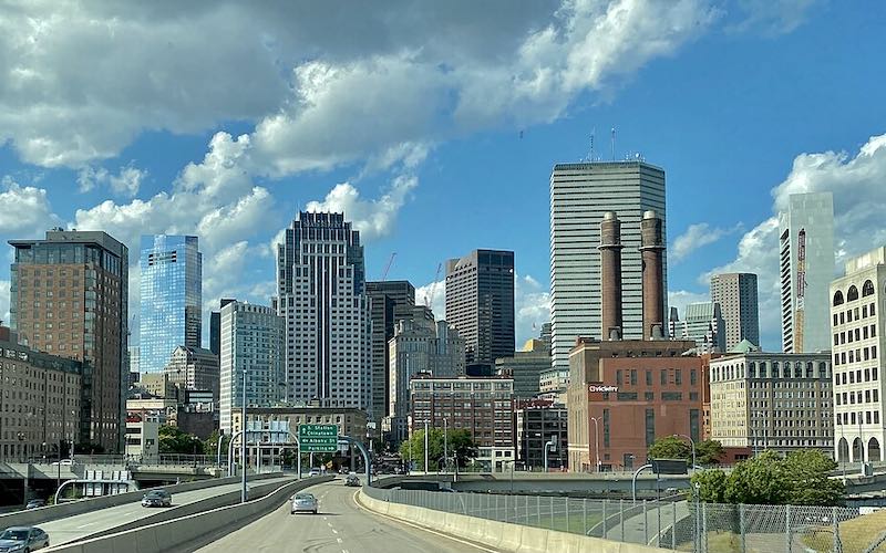 USA East Coast itinerary Boston Skyline