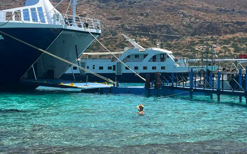 5 days in Crete Itinerary - Cruise: Swimming in the lagoon - Amy Loizou
