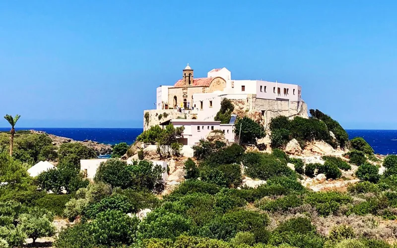 5 days in Crete Itinerary - Chrysoskalitissa Monastery - Photo Credit: ALLOVERGREECE