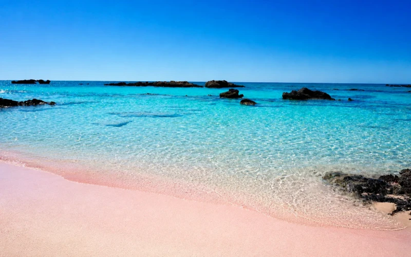 5 days in Crete Itinerary - Elafonissi Beach - Photo Credit: Crete Boat Trips